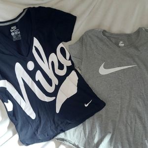 Nike Tshirt bundle! Two women's v-neck Nike tshirts!